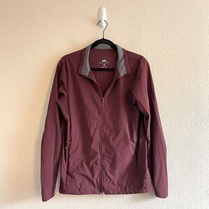Myles The Momentum Jacket in Oxblood Water Repellent Athletic Mens Size Small